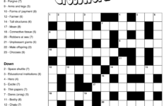10 Best Large Print Easy Crossword Puzzles Printable Printablee
