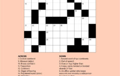 10 Best Large Print Easy Crossword Puzzles Printable Printablee