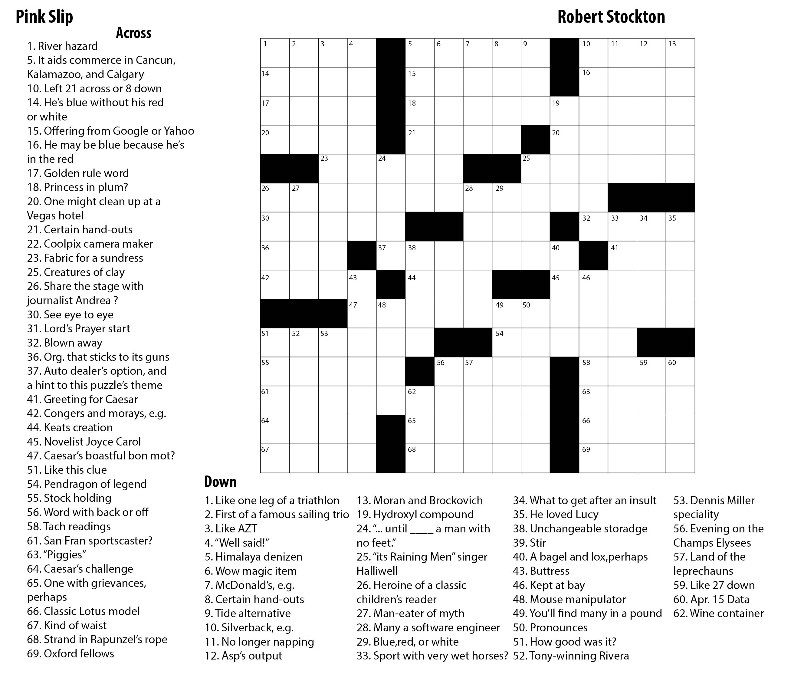 Moderate Crossword Puzzles Printable Crossword Puzzles Online