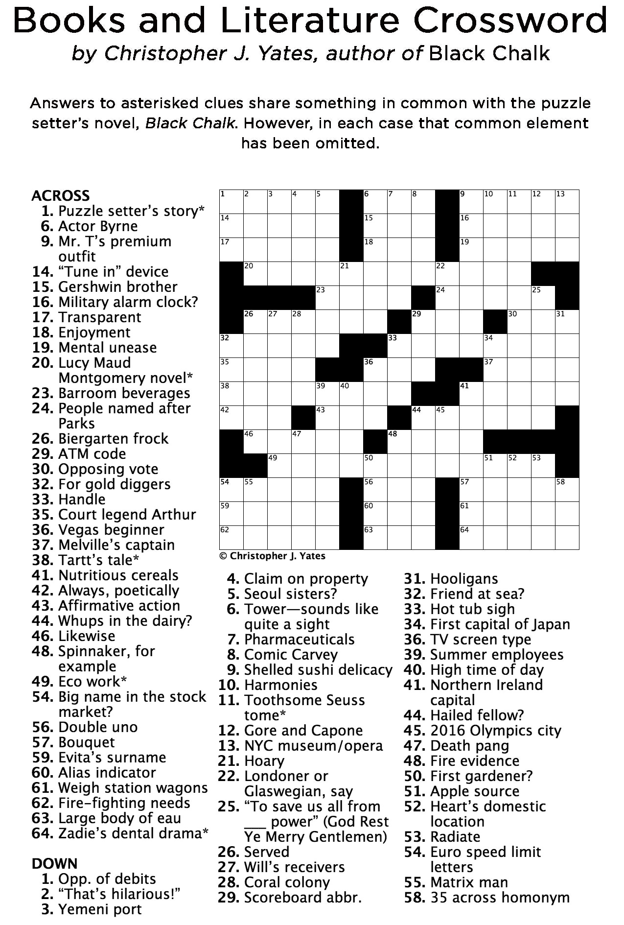 Crossword Puzzles Free Printable With Answers Easy Crossword Puzzles 