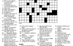 Daily Crossword Printable Version Printable Crossword Puzzles