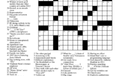 Free Daily Online Printable Crossword Puzzles Free Printable