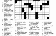 Free Daily Printable Crosswords Free Printable