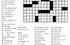 Free Easy Printable Crossword Puzzles For Kids Free Printable
