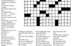 Free Printable Crossword Puzzles Easy For Adults My Board Free