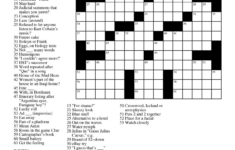 Free Printable Easy Crossword Puzzles Uk Printable Crossword Puzzles