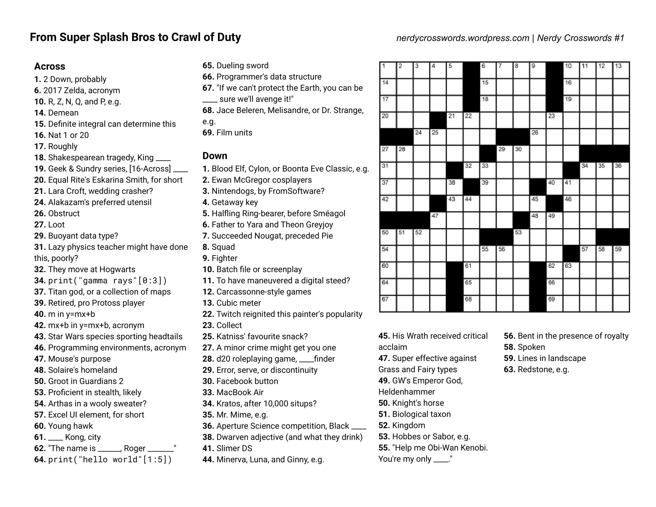 Printable Crossword Puzzle For Today Printable Crossword Puzzles