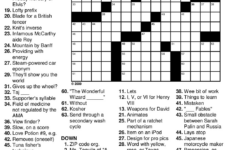 Printable Crossword Puzzle With Answer Key Printable Crossword Puzzles