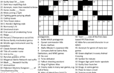 Printable Crossword Puzzles 1 Coloring Kids