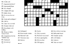 printable crossword puzzles for adults easy printable crossword puzzles Printable Crossword Puzzles For Adults Easy Printable Crossword Puzzles