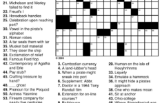 printable crosswords printable crossword puzzles 1 Printable Crosswords Printable Crossword Puzzles