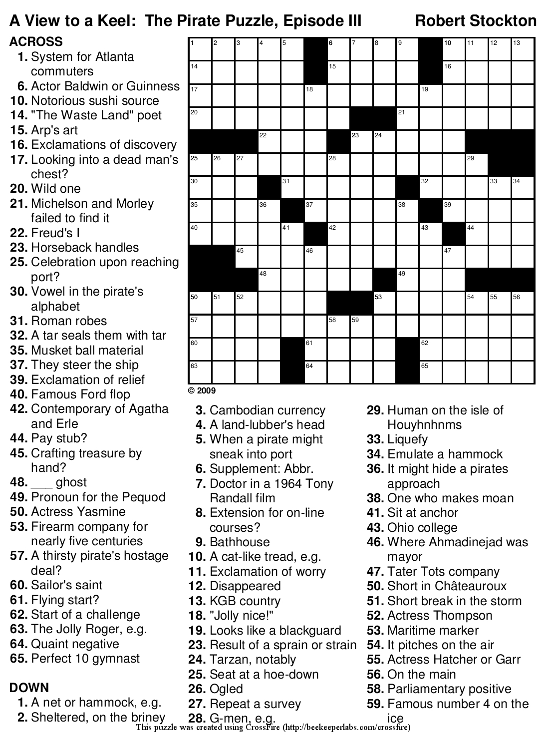 Printable Crosswords Printable Crossword Puzzles