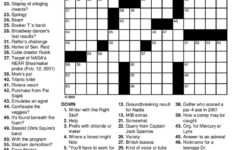 Printable Games For Adults Free Printable Crossword Puzzles