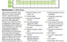 Printable Wall Street Journal Crossword Puzzle Printable Crossword