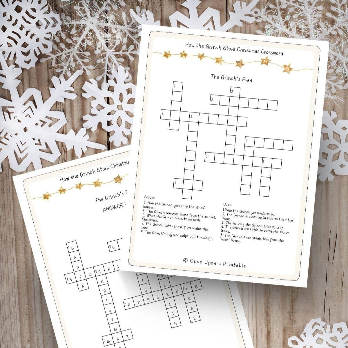 5 How The Grinch Stole Christmas Crossword Puzzles Free - Once intended for Christmas Carol Act 1 Crossword Puzzles Answers