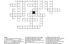 Christmas Bible Trivia Crossword - Wordmint for Christian Crossword Puzzles For Christmas