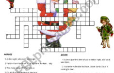 Christmas Carols And Songs Crossword - Esl Worksheetenglishchris intended for Christmas Carol Role Crossword Puzzles