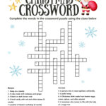 Christmas Crossword, Crossword With Answer Key, Printable Throughout Answers For Christmas Crossword Puzzles