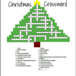 Christmas Crossword   Etsy Intended For Big Christmas Crossword Puzzles