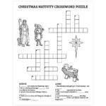 Christmas Nativity Crossword Puzzle   Printable Regarding Christian Crossword Puzzles For Christmas