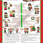 Christmas Set (3)   Crossword Puzzle   Esl Worksheetmena22 Regarding 3rd Grade Christmas Crossword Puzzles