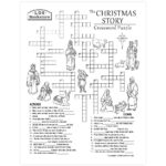 Christmas Story Crossword Puzzle   Printable For Biblical Christmas Crossword Puzzles