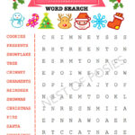 Christmas Word Puzzle Printables For Kids   Nest Of Posies With Regard To Children&#039;s Christmas Crossword Puzzles Print