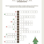 Free And Customizable Crossword Puzzle Templates Pertaining To Brown Christmas Crossword Puzzles