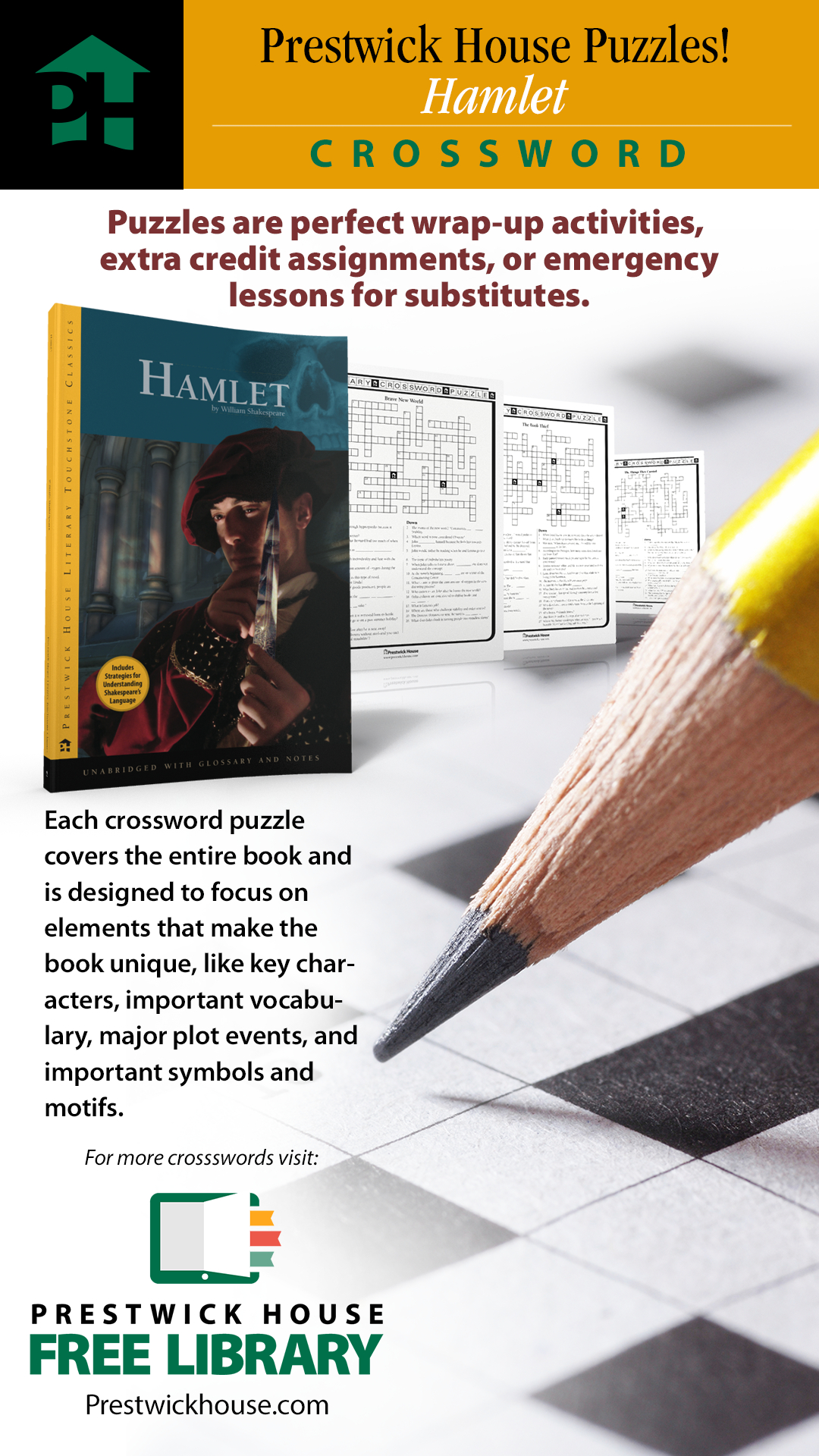 Hamlet Crossword Puzzle intended for Christmas Carol Crossword Puzzles Prestwick House