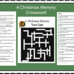 My Little Store For Christmas Memory Crossword Puzzles