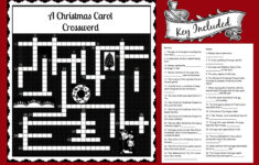 My Little Store with Christmas Carol Crossword Puzzles Printable