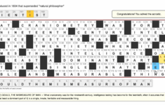 Aug 27, 2023: Sunday Acrostic (Nyt) -Harshit Sahay pertaining to New York Times Crossword Puzzles Clinton Easter Egg