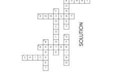 Easter Crossword Puzzle - Cute &amp; Free Printable | Saturdaygift inside Nor&amp;#039;easter Crossword Puzzles Clue