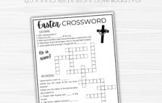 Easter Crossword Puzzle Printable - Easter Printable Activity pertaining to Kids Easter Story Crossword Puzzles