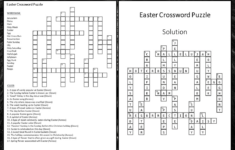 Easter Crossword Puzzle Worksheet Activity | Teaching Resources intended for Easter Flower Lily Crossword Puzzles Clue