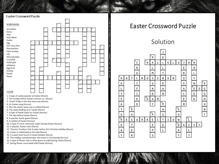 Like The Pre-Easter Season Crossword Puzzles