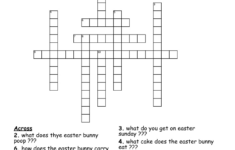 Easter Crossword - Wordmint throughout Easter Crossword Puzzles 4th Grade