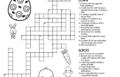Easter Egg Crossword Puzzle • Beeloo Printable Crafts And with Like Easter Eggs Crossword Puzzles