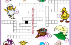 Easter Holidays Esl Vocabulary Worksheets pertaining to Easter Holiday Crossword Puzzles