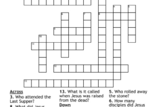 Easter Story Crossword - Wordmint regarding Kids Easter Story Crossword Puzzles