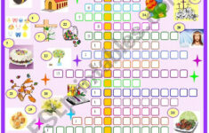 Easter:crossword Puzzle - Esl Worksheetspied-D-Aignel regarding Happy Easter Crossword Puzzles