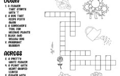 Flower-Themed Crossword Puzzles • Beeloo Printable Crafts And for Easter Flower Lily Crossword Puzzles Clue