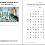 Free Easter Bible Word Search Printable Pdf   Ministry To Children Intended For Free Printable Easter For Children&#039;s Church Crossword Puzzles