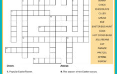 Free Easter Crossword Puzzle Printable - 2 Versions &amp; Answer Key regarding Puzzles to Print Easter Crossword
