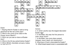 Free Printable Easter Crossword Puzzle With Key regarding The First Easter Crossword Puzzles Answers