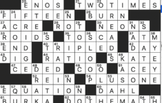 Rex Parker Does The Nyt Crossword Puzzle: Opera Character Whose pertaining to Daily Celebrity Crossword Bonus Puzzles Answers Easter 2019