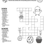 Springtime Easter Themed Crossword Puzzles • Beeloo Printable Throughout Easter Crossword Puzzles