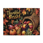 500 Pcs Thankful Blessed Slogan Harvest Fruits Puzzles For Adults Inside Thanksgiving Puzzles 500 Pieces