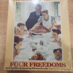 800 Piece Puzzle Norman Rockwell Four Freedoms Thanksgiving 18.5 With Regard To Norman Rockwell Thanksgiving Puzzle