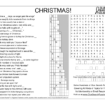 Christmas Puzzle Solution   Clue Search Puzzles With Clue Search Puzzles Answer Key Thanksgiving